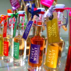 Festive mini bottles