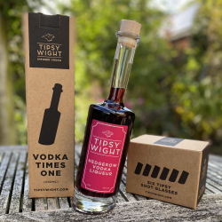 Hedgerow Vodka Liqueur & Six Tipsy Shot Glasses