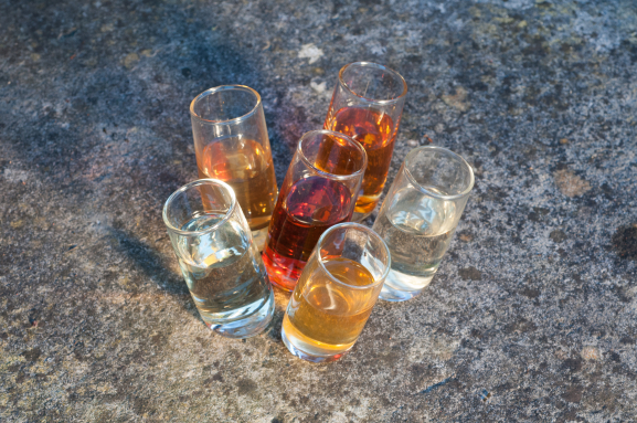 Six Tipsy Wight® Vodka Shot Glasses Image